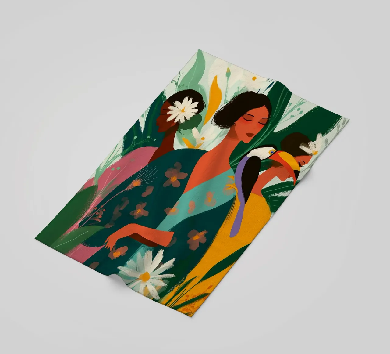 Tropica Tranquila II beach towel by Clara August