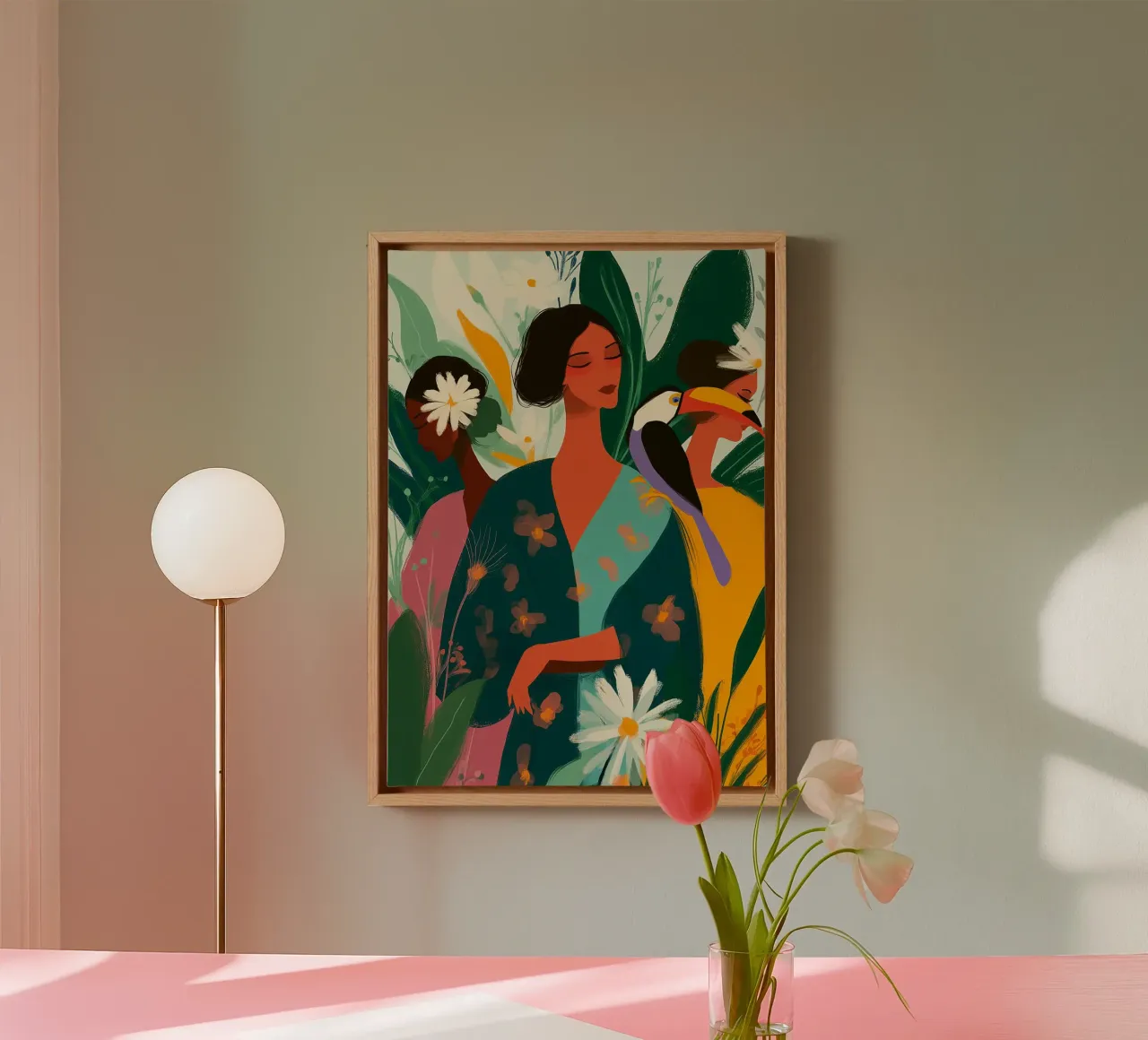 Tropica Tranquila II canvas by Clara August