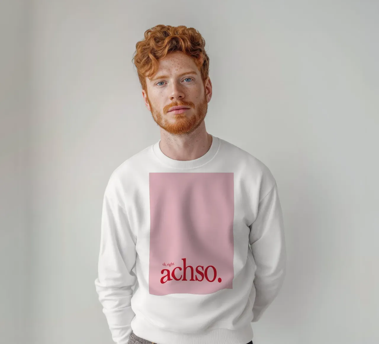 Achso Pink Art felpa da Attaboy Dsgn