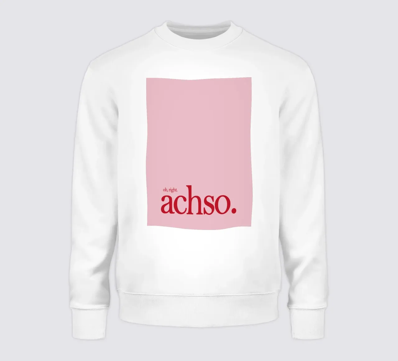Achso Pink Art felpa da Attaboy Dsgn