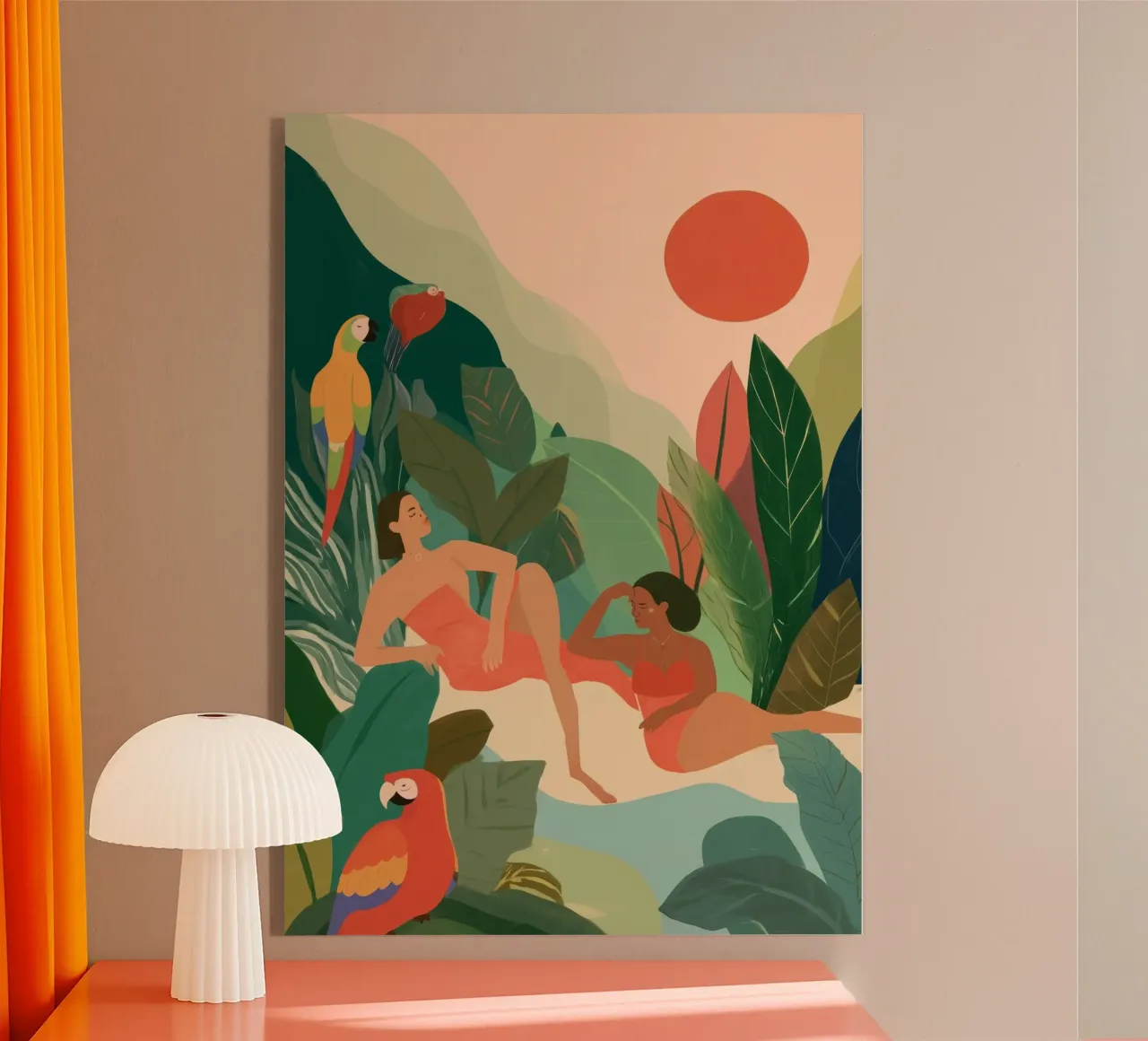Jungle Siesta acrylic glass by Clara August