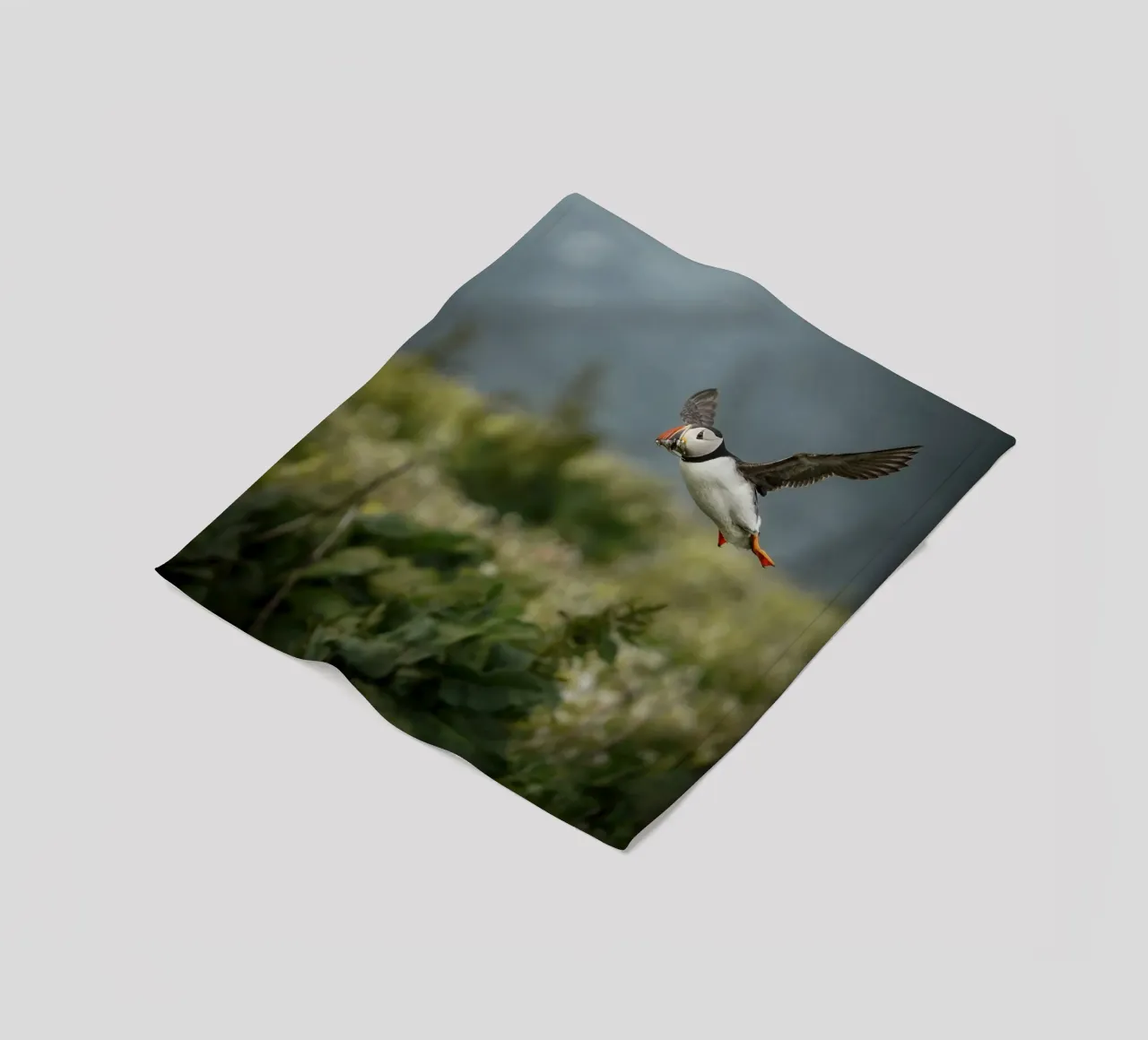 Pulcinella di mare in volo coperta in pile da Tom's Wildlife