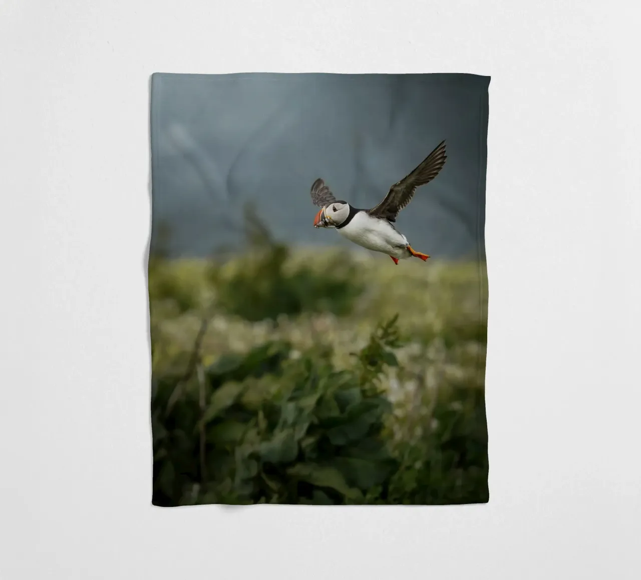 Pulcinella di mare in volo coperta in pile da Tom's Wildlife