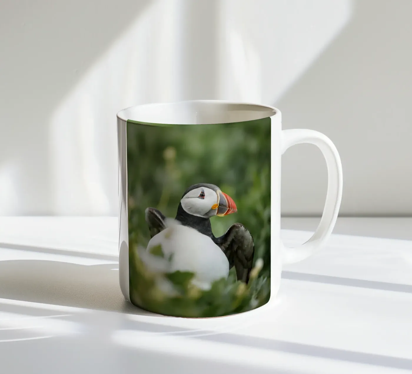 Puffin ceramic mug by Tom's Wildlife