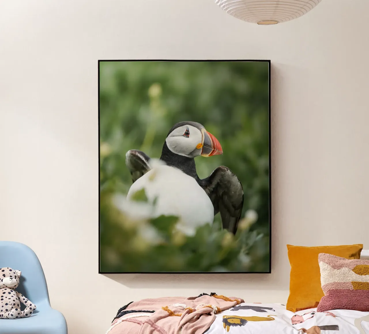 Puffin acrylic glass by Tom's Wildlife