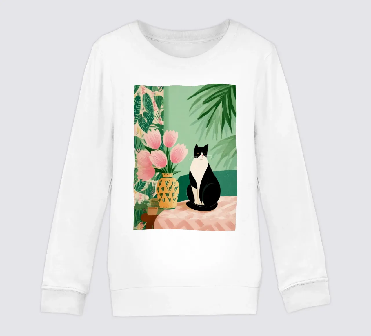 Tulips and Whiskers I felpa bambino da Clara August