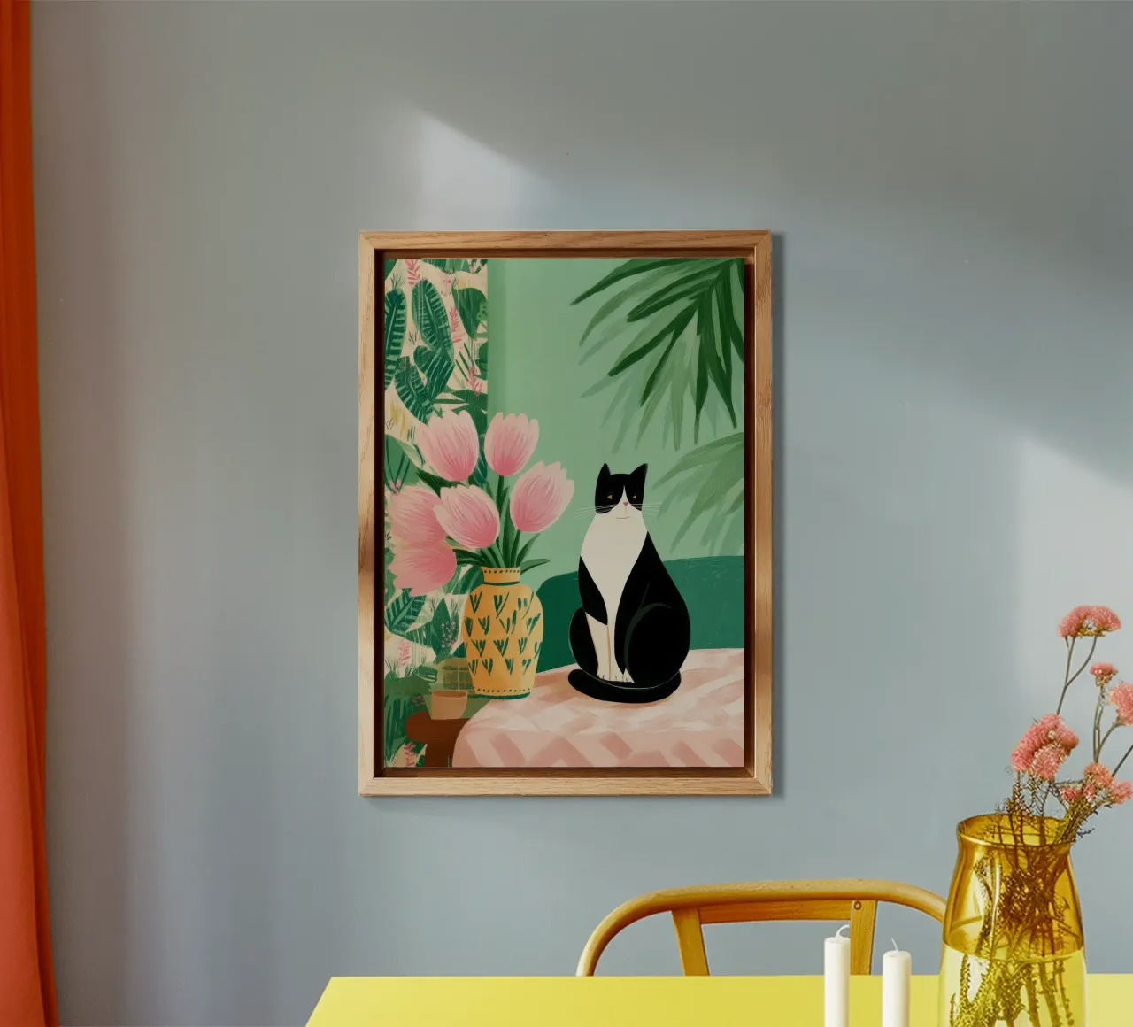 Tulips and Whiskers I alluminio dibond da Clara August
