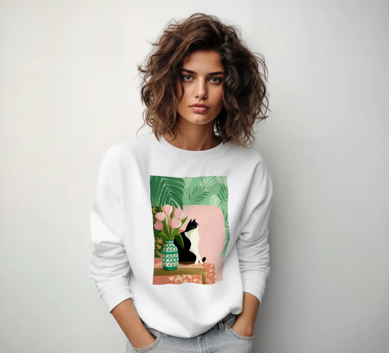 Tulips and Whiskers II felpa da Clara August