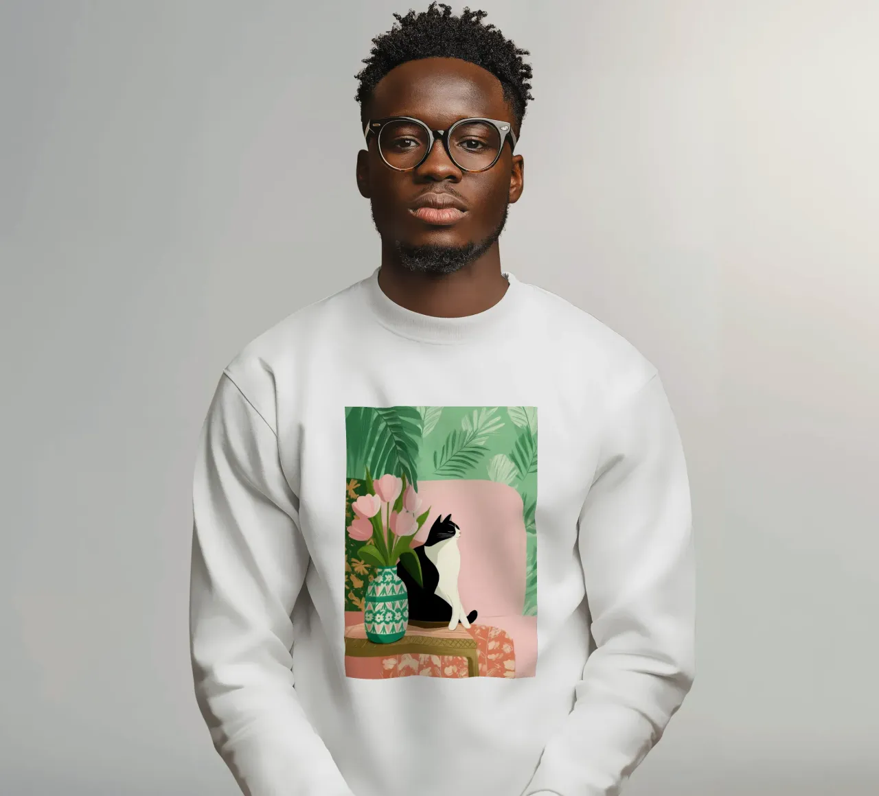 Tulips and Whiskers II felpa da Clara August