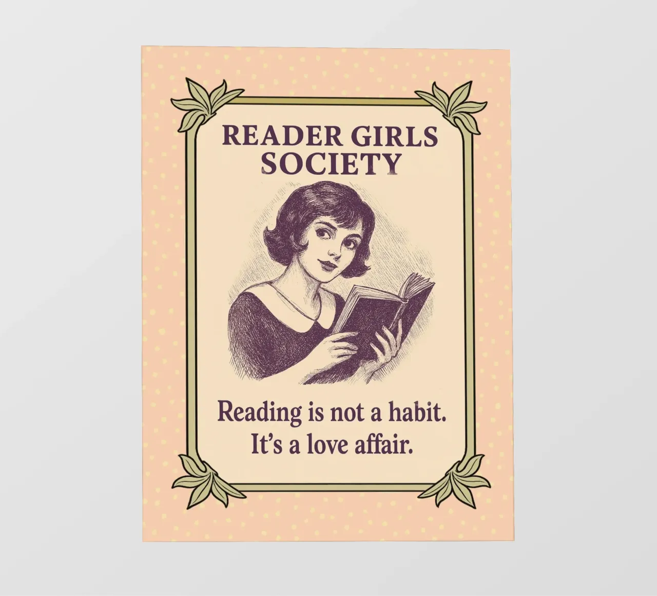 Société des lectrices : La lecture est une affaire d'amour bâche pvc de Taika Tori Art
