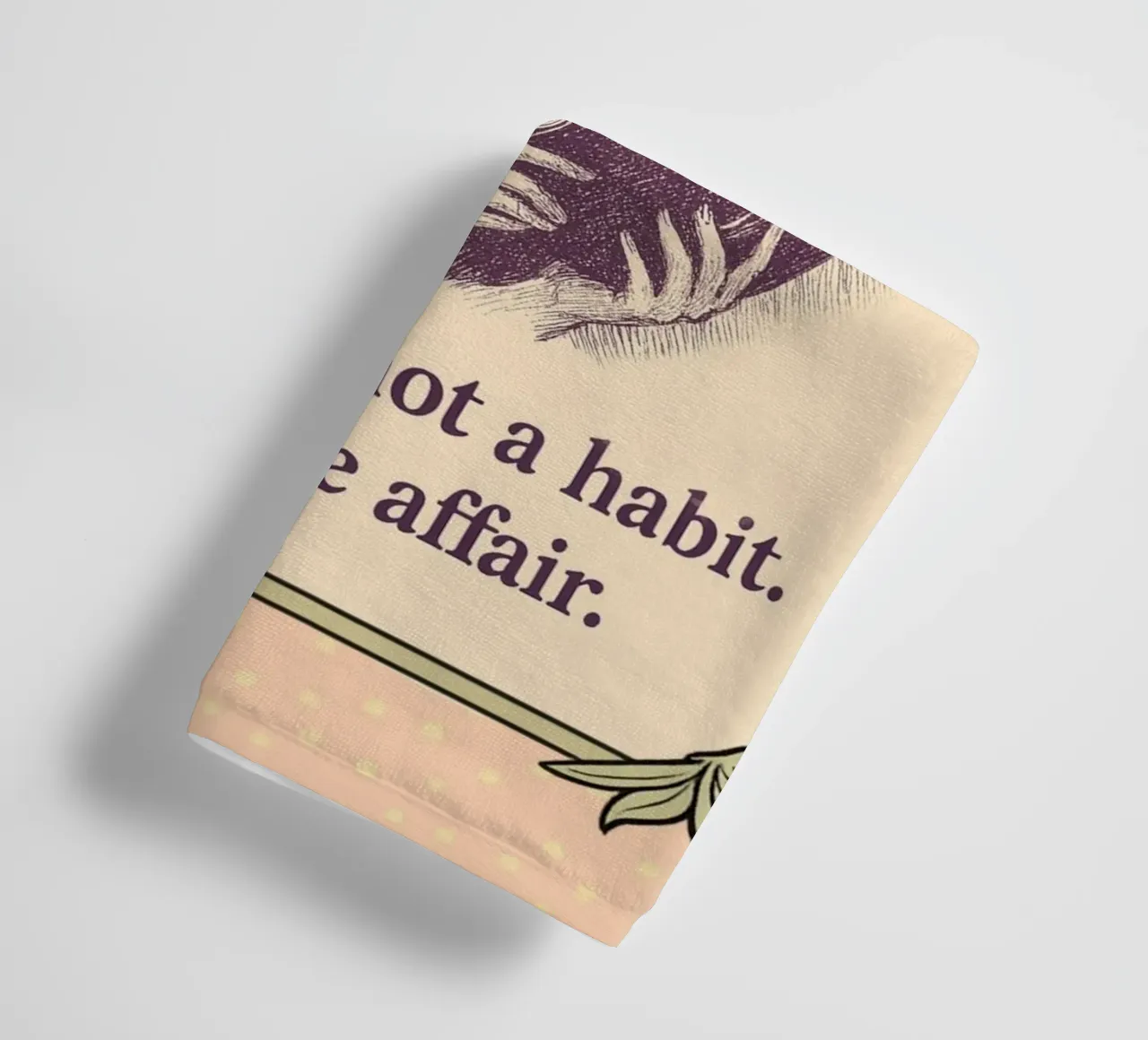 Société des lectrices : La lecture est une affaire d'amour serviette de bain de Taika Tori Art