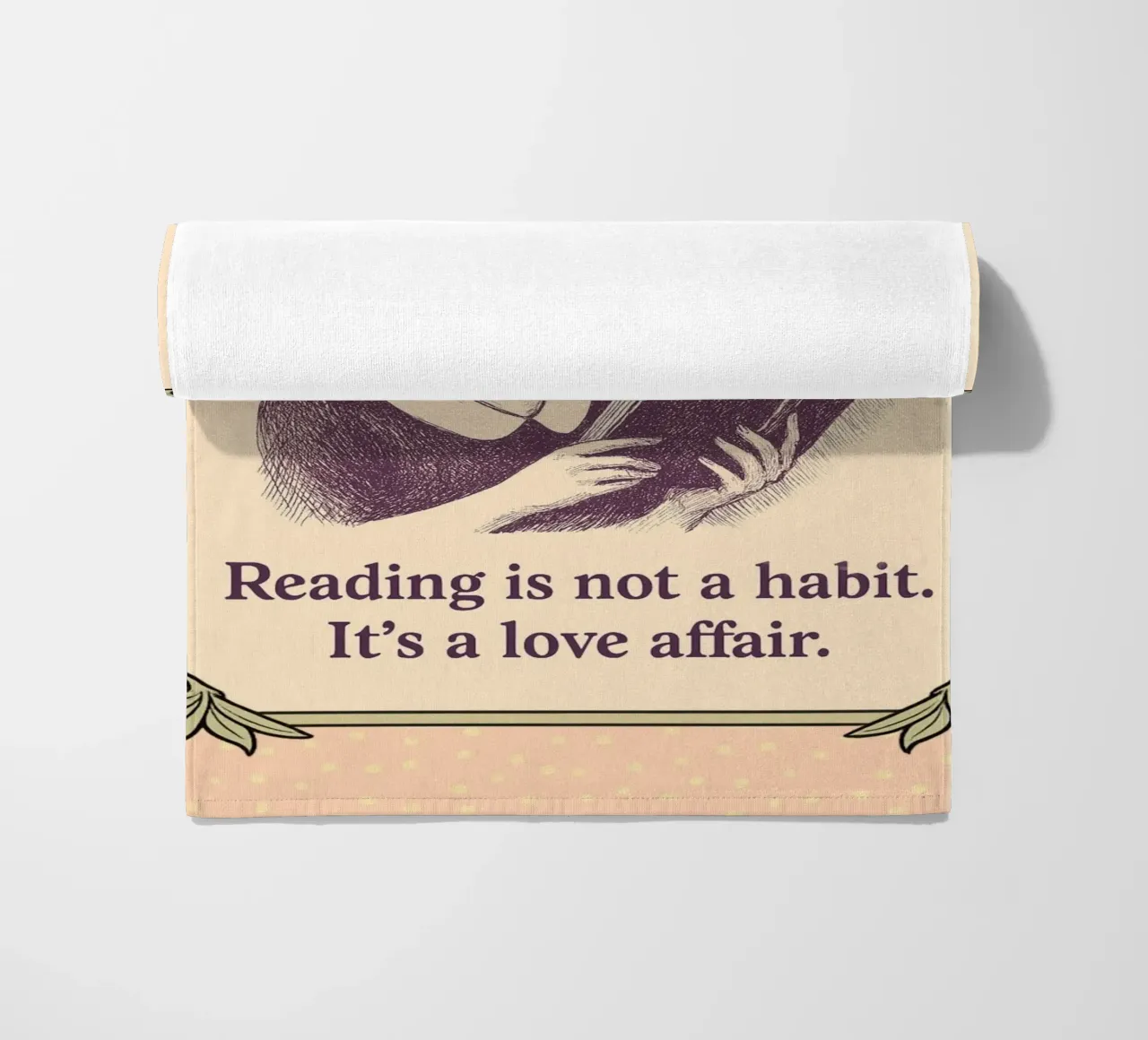 Société des lectrices : La lecture est une affaire d'amour serviette de plage de Taika Tori Art