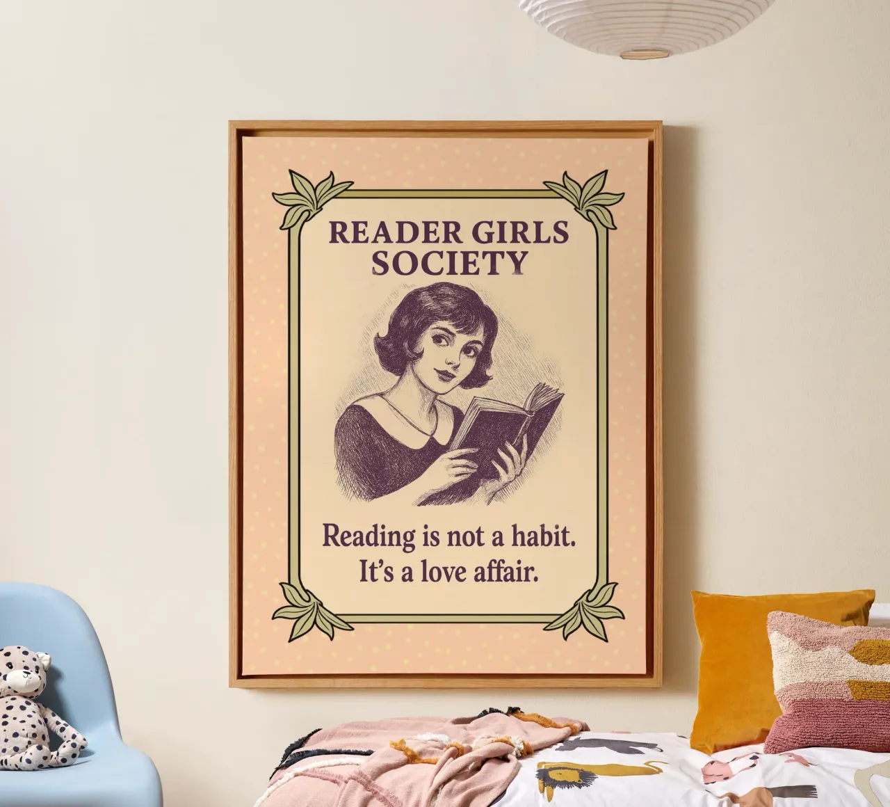 Société des lectrices : La lecture est une affaire d'amour toile de Taika Tori Art