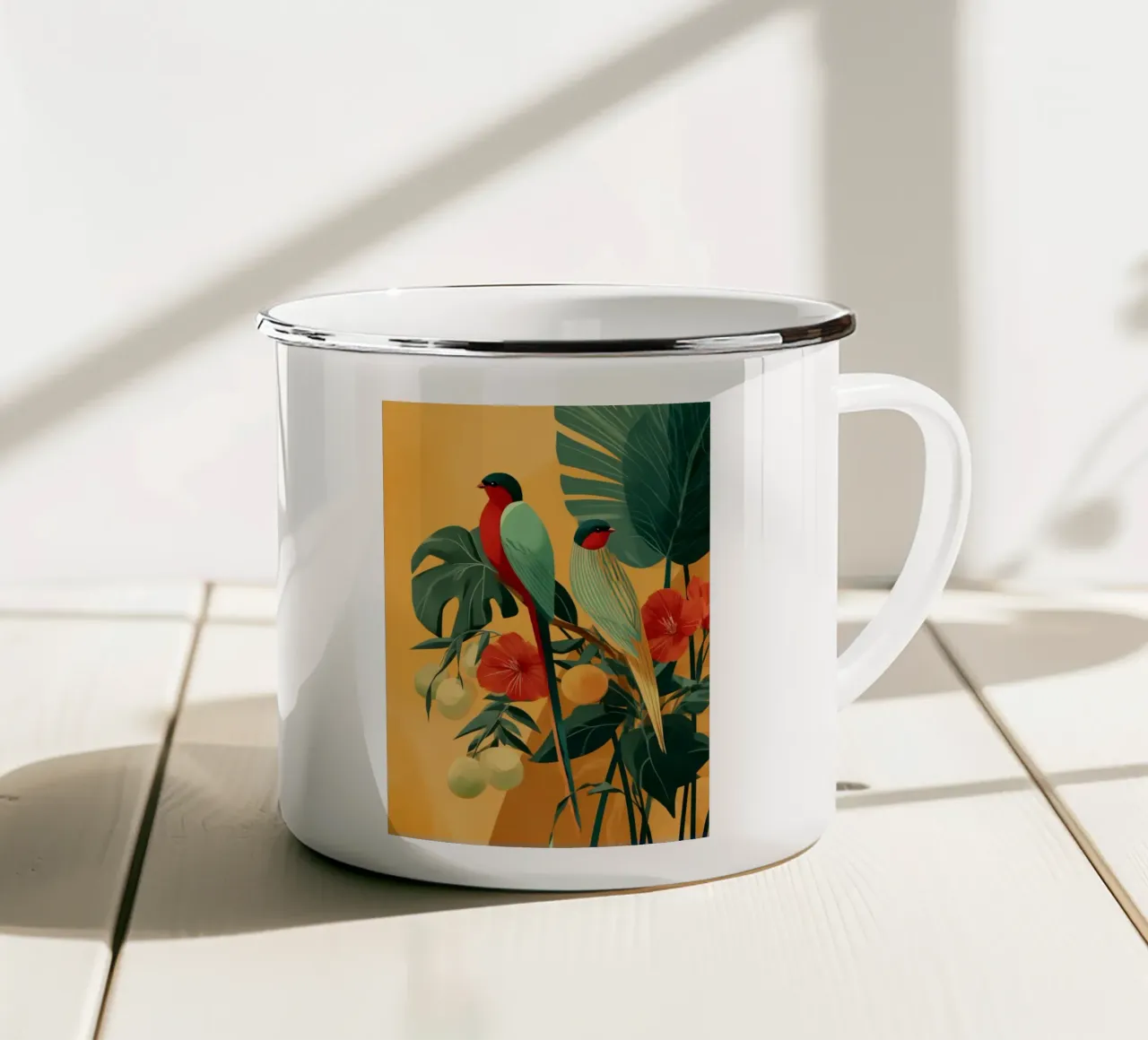Botánica del Trópico I tazza in smalto da Clara August