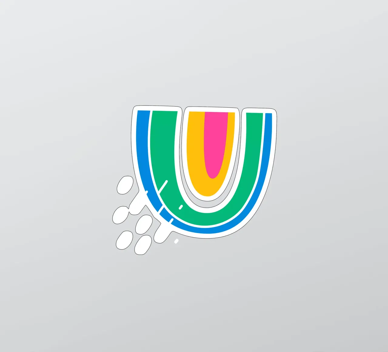 rainbow sticker by Sticker King