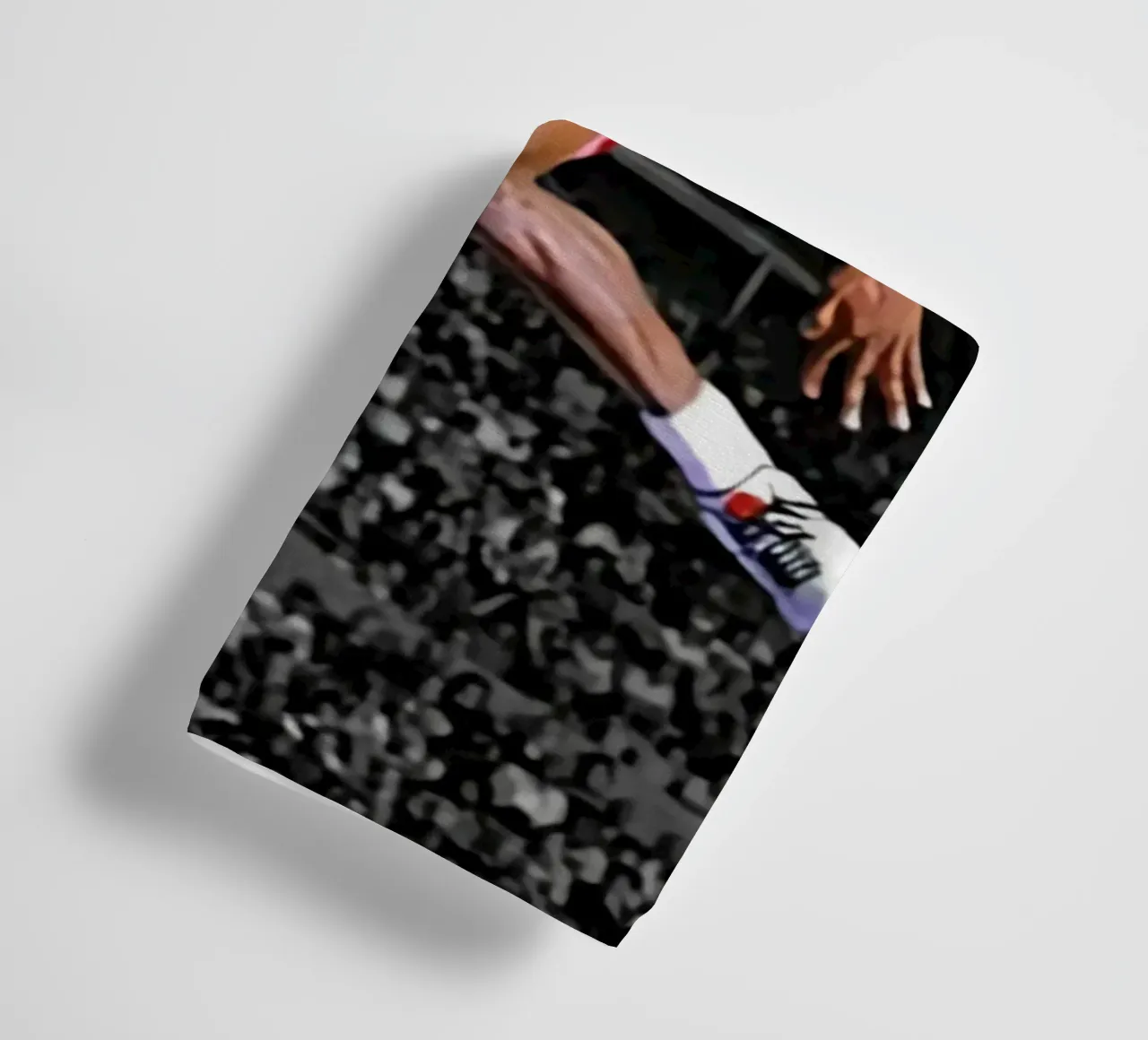 Bulls 23 Slam dunk poster towel by FAKE ARTWORK STORE