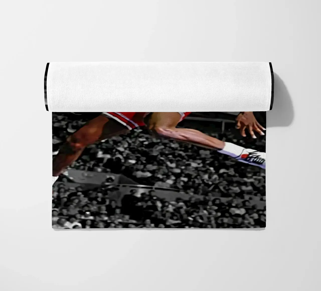 Poster per i Bulls 23 Slam dunk telo mare da FAKE ARTWORK STORE