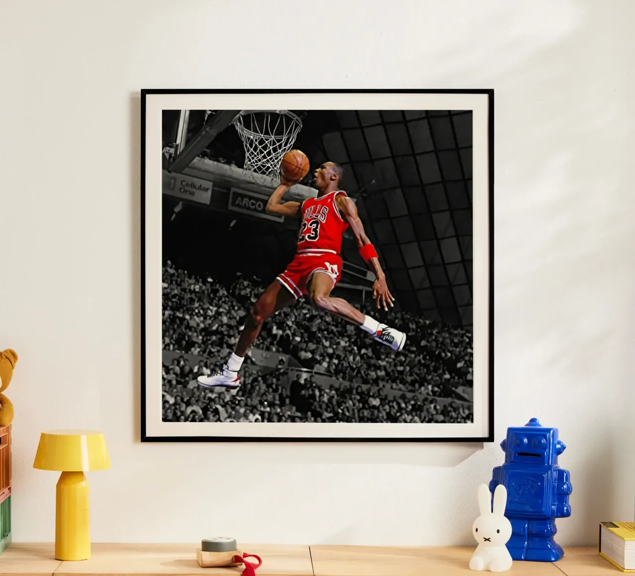 Poster per i Bulls 23 Slam dunk poster da FAKE ARTWORK STORE