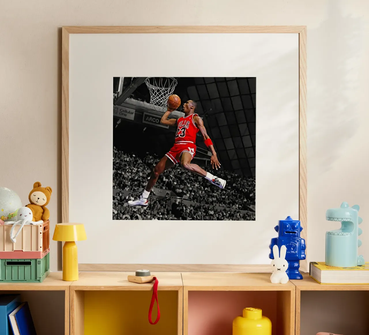 Poster per i Bulls 23 Slam dunk poster da FAKE ARTWORK STORE