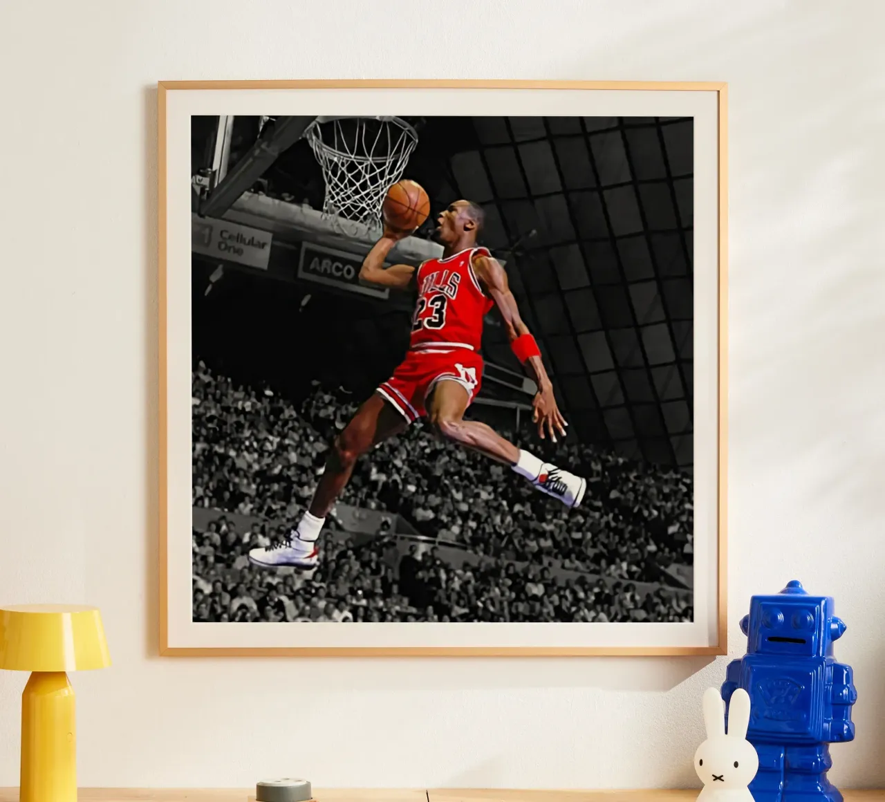 Poster per i Bulls 23 Slam dunk poster da FAKE ARTWORK STORE