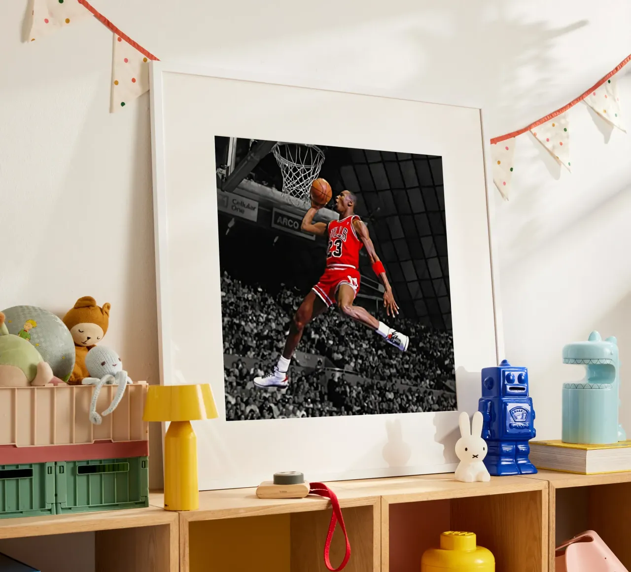 Poster per i Bulls 23 Slam dunk poster da FAKE ARTWORK STORE