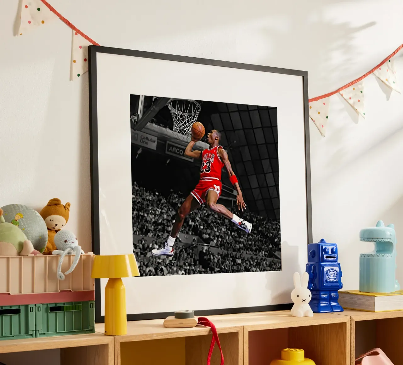 Poster per i Bulls 23 Slam dunk poster da FAKE ARTWORK STORE
