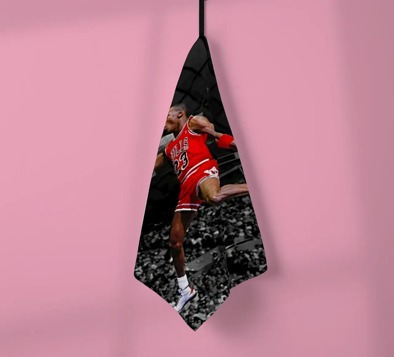 Poster per i Bulls 23 Slam dunk canovaccio da cucina da FAKE ARTWORK STORE