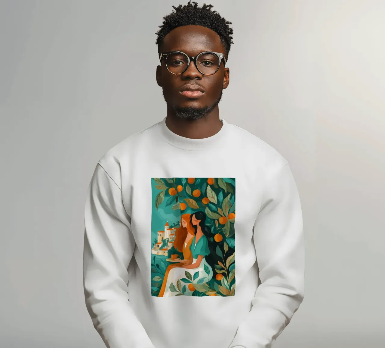 Beneath the Orange Tree I sweatshirt by Clara August