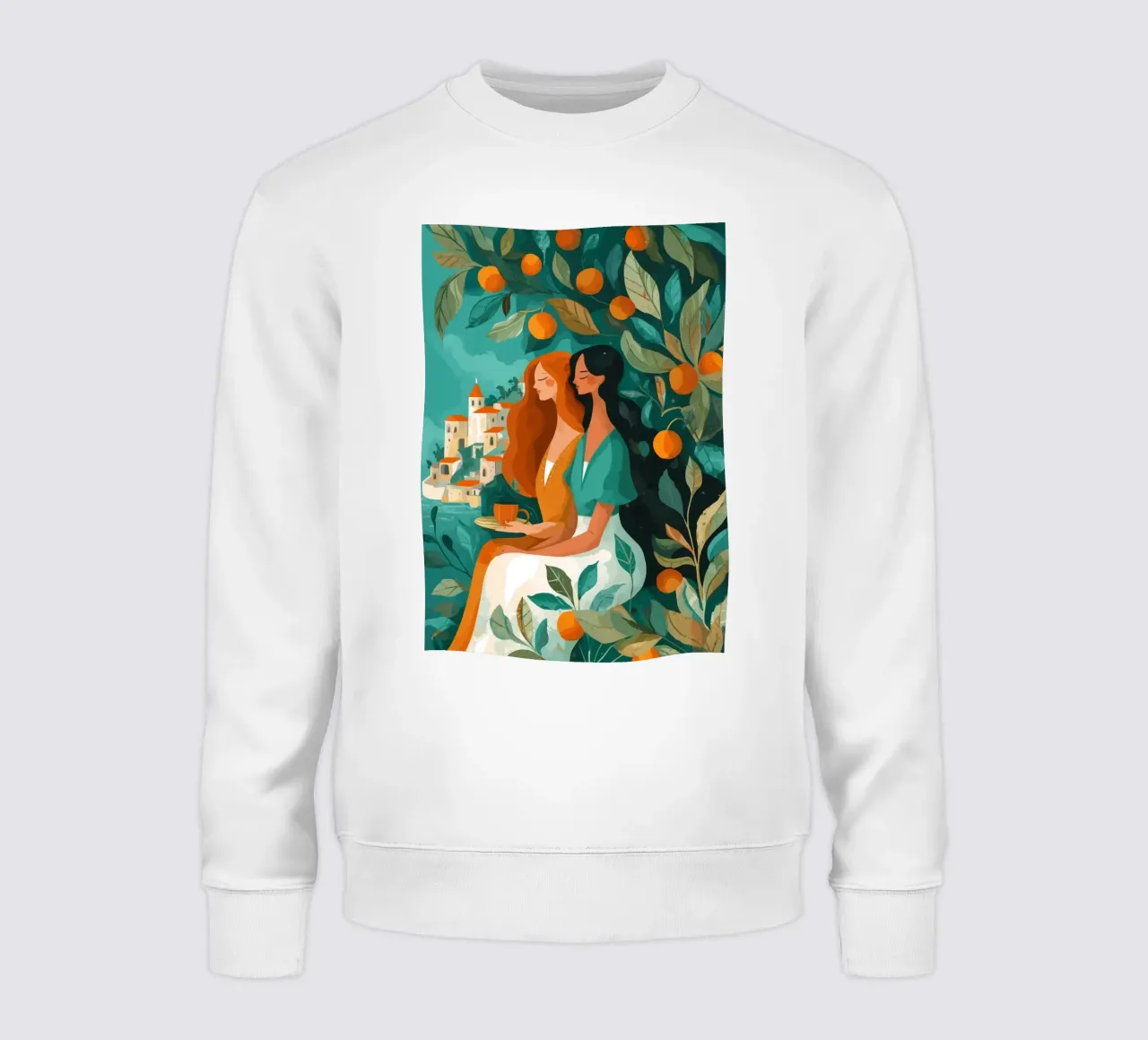 Beneath the Orange Tree I sweatshirt by Clara August
