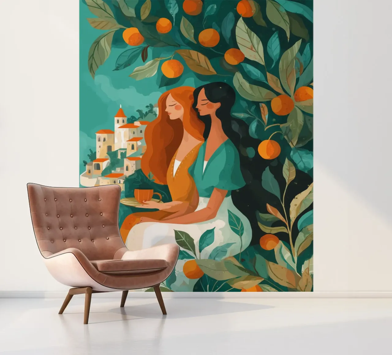 Beneath the Orange Tree I photo wallpaper by Clara August