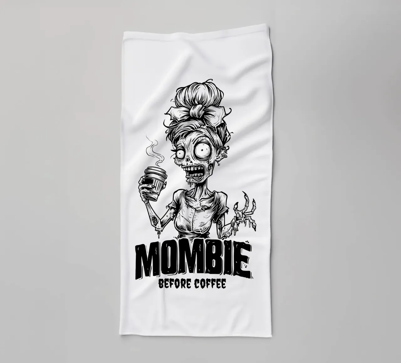 MOMBIE before coffee asciugamano da bagno da erdengut