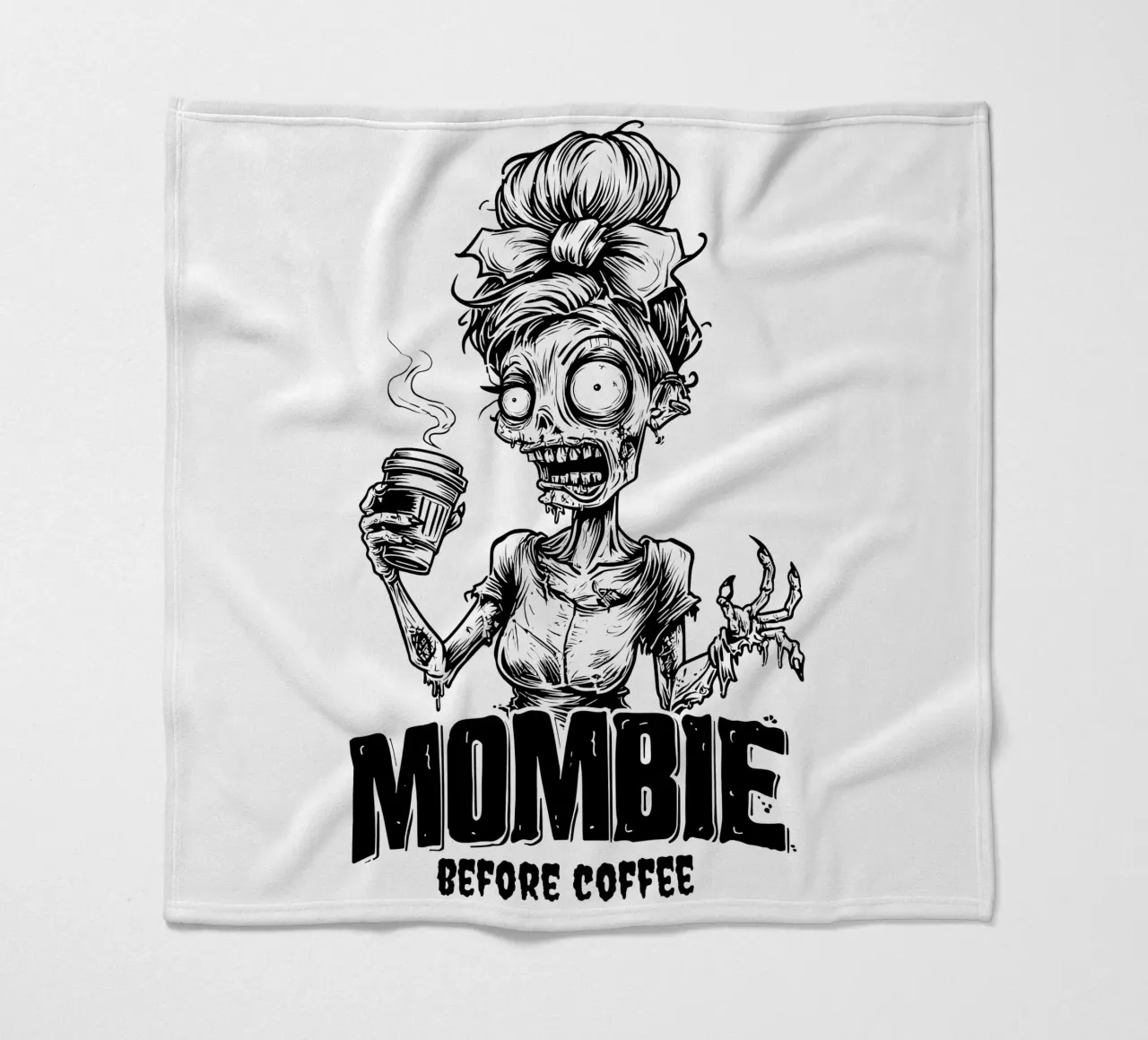 MOMBIE before coffee coperta in pile da erdengut