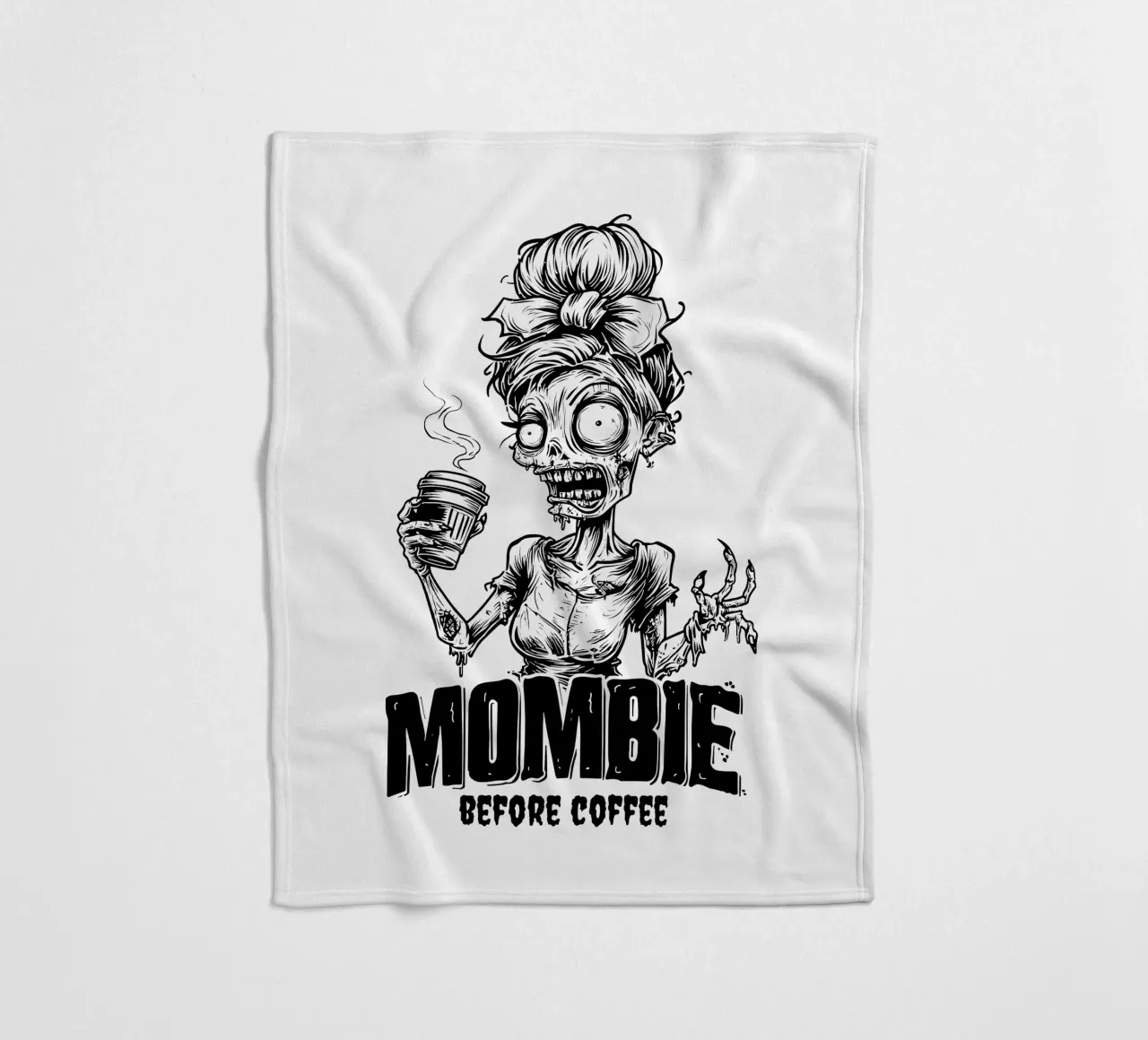 MOMBIE before coffee coperta in pile da erdengut