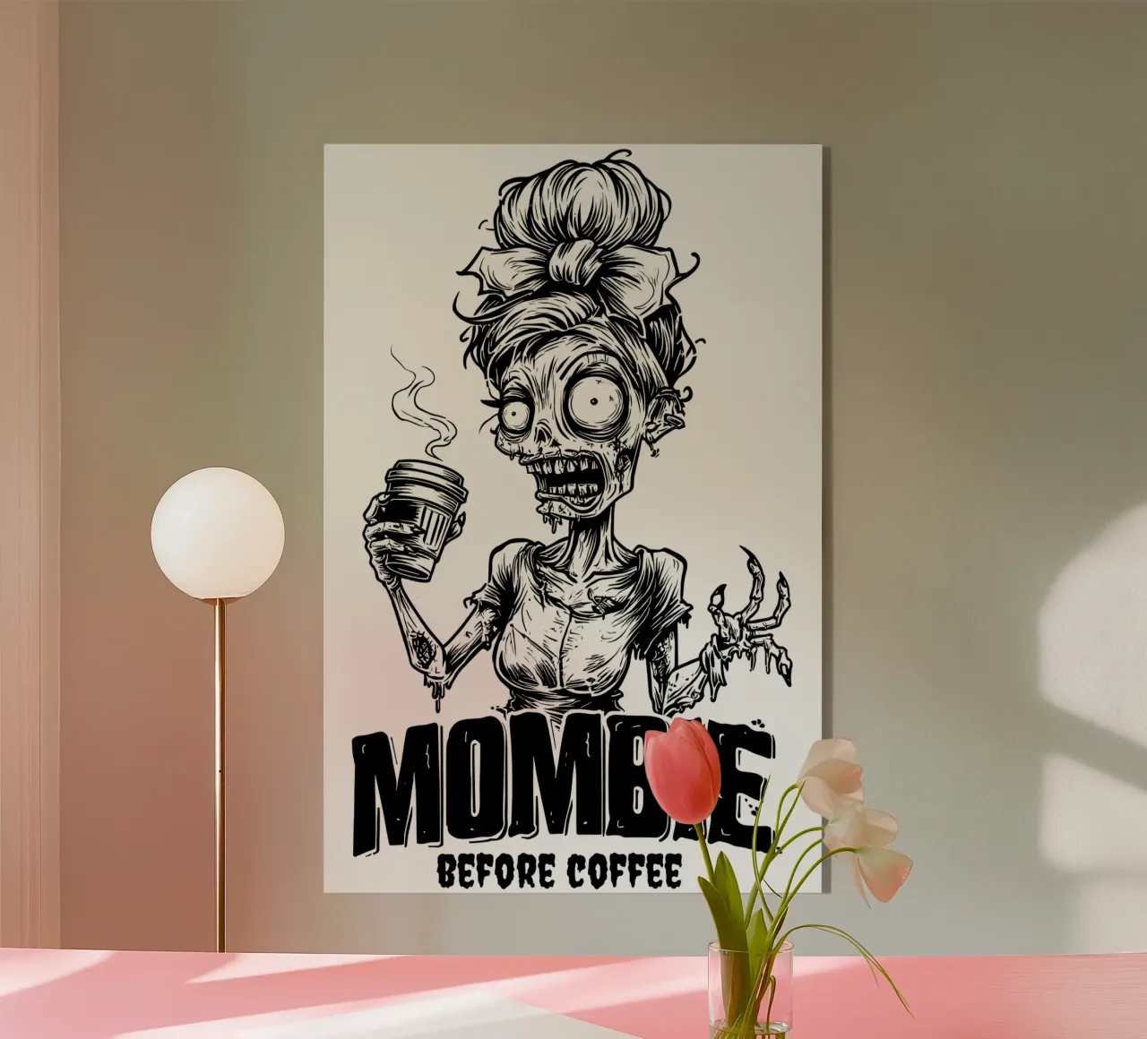 MOMBIE before coffee plexiglass da erdengut