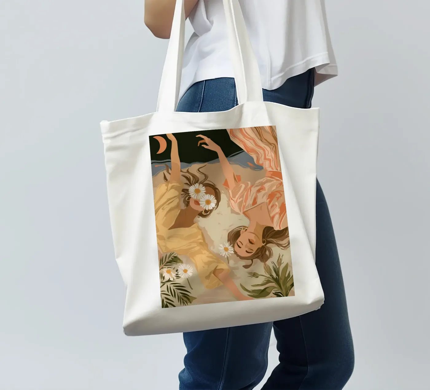 Daisy Eclipse borsa in juta da Clara August