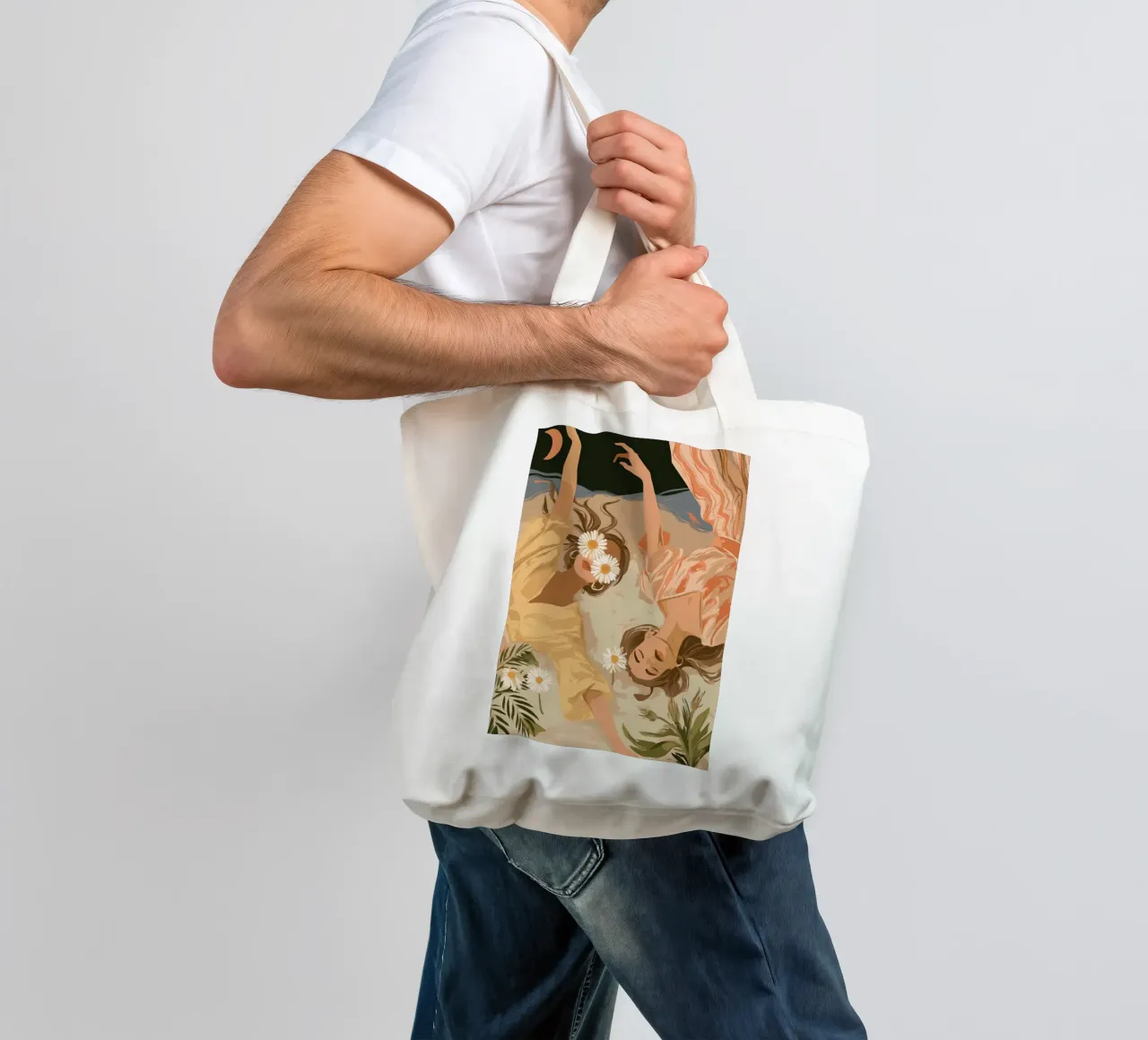 Daisy Eclipse Jutebeutel von Clara August