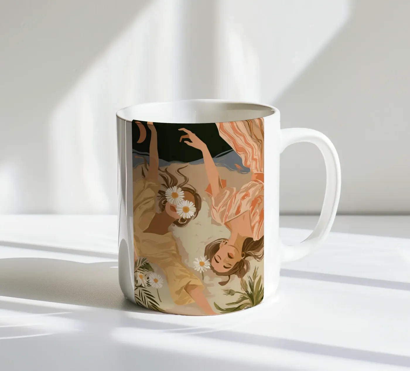 Daisy Eclipse ceramic mug by Clara August