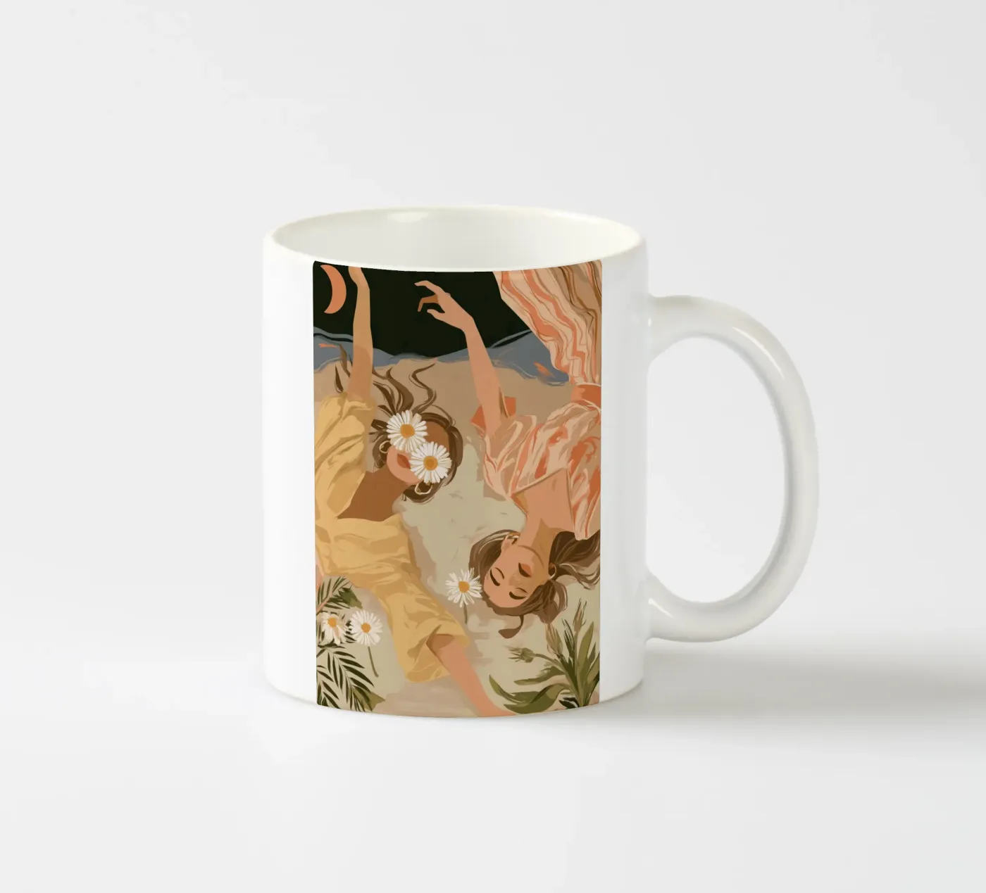 Daisy Eclipse ceramic mug by Clara August