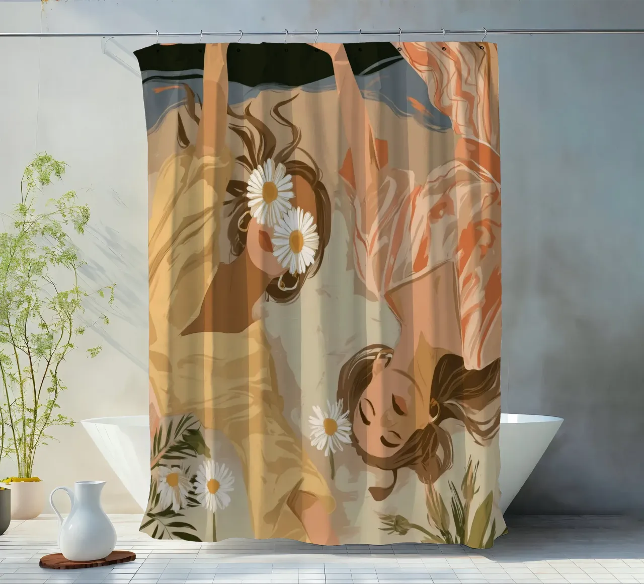 Daisy Eclipse Duschvorhang von Clara August