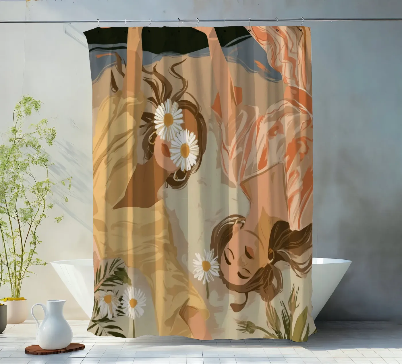 Daisy Eclipse Duschvorhang von Clara August