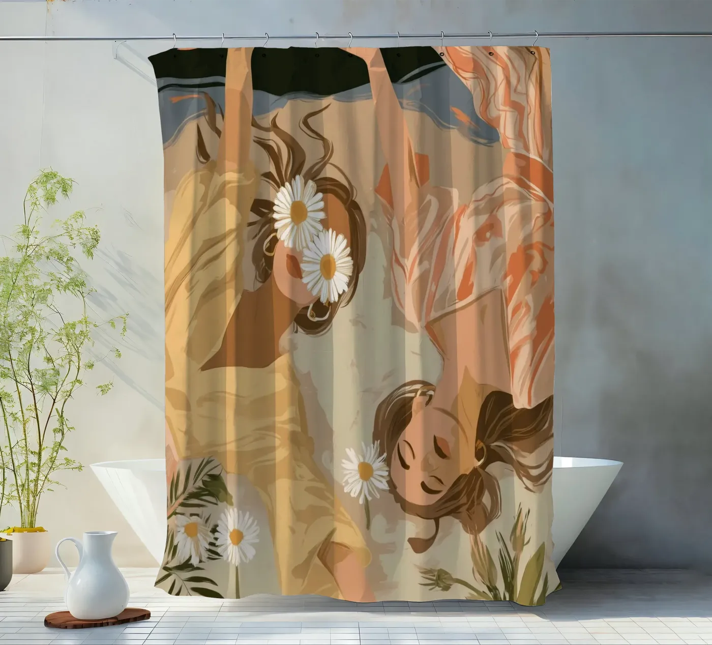 Daisy Eclipse rideau de douche de Clara August