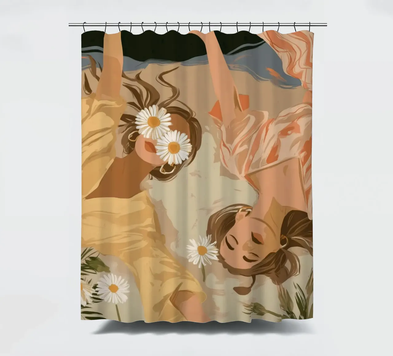 Daisy Eclipse Duschvorhang von Clara August