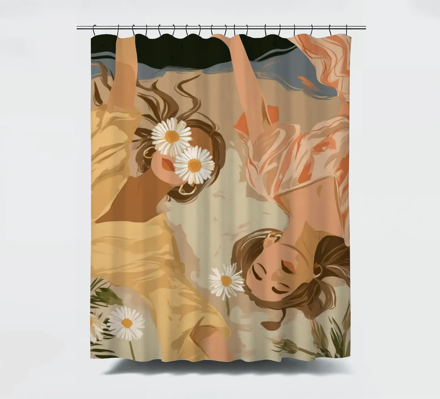 Daisy Eclipse Duschvorhang von Clara August