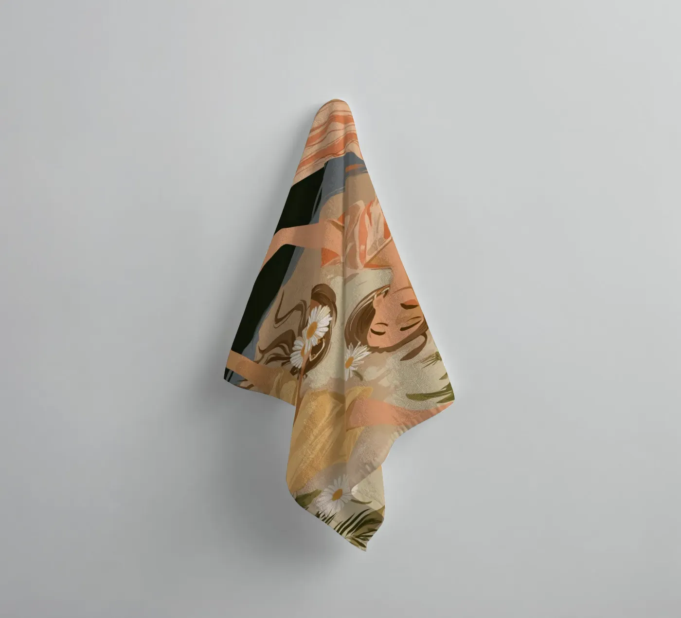 Daisy Eclipse towel by Clara August