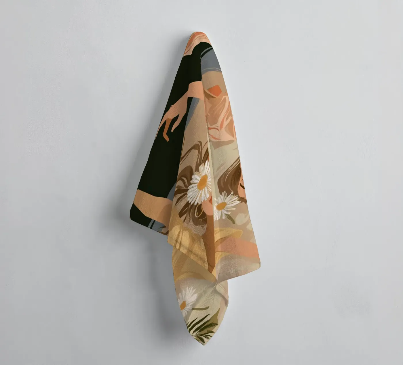 Daisy Eclipse towel by Clara August