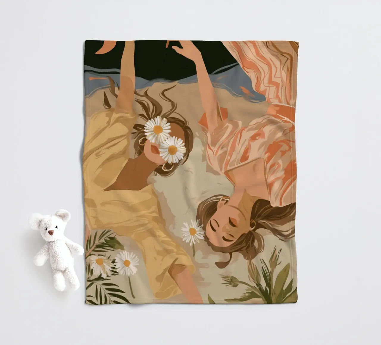 Daisy Eclipse fleecedeken van Clara August