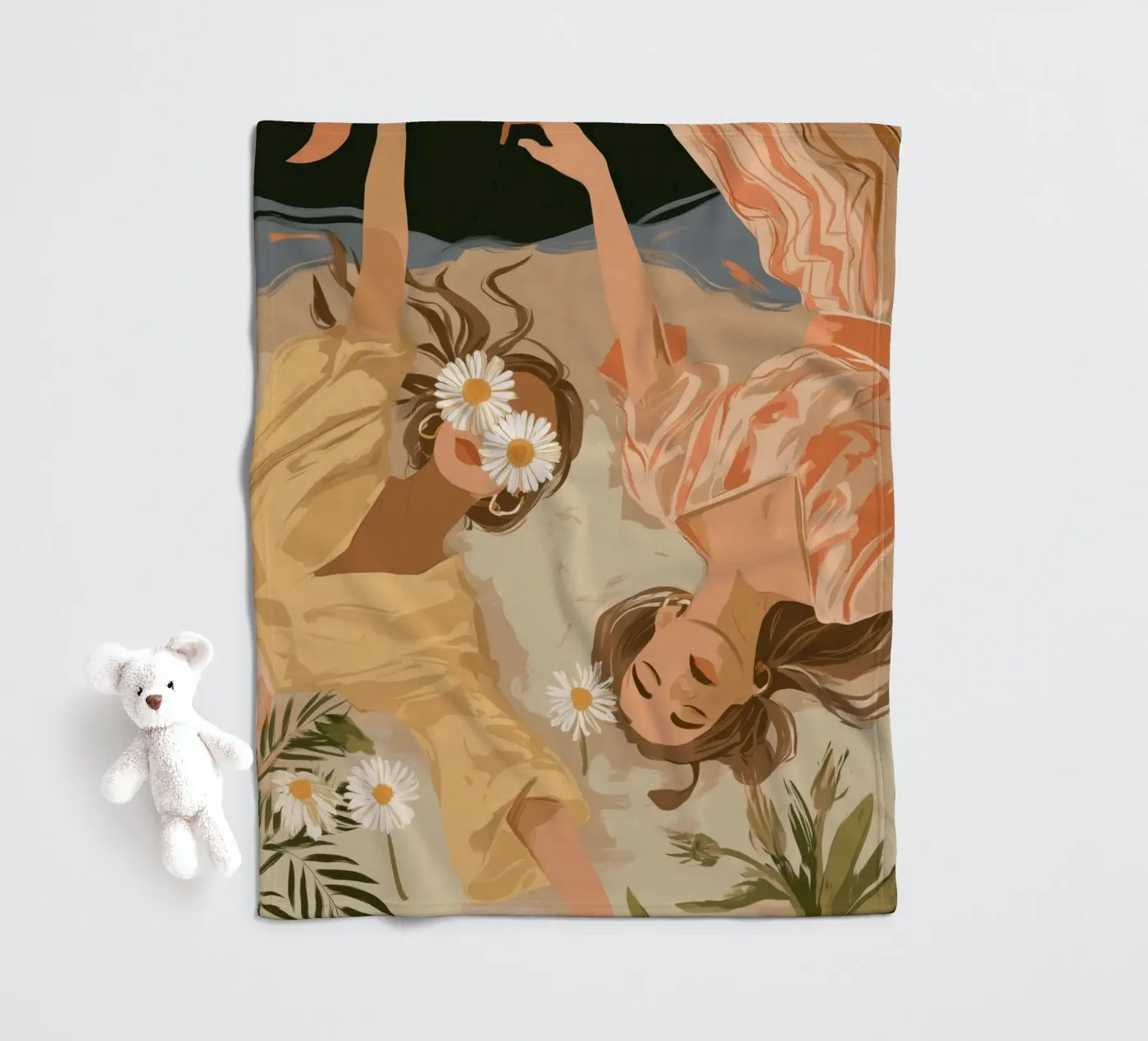 Daisy Eclipse fleecedeken van Clara August