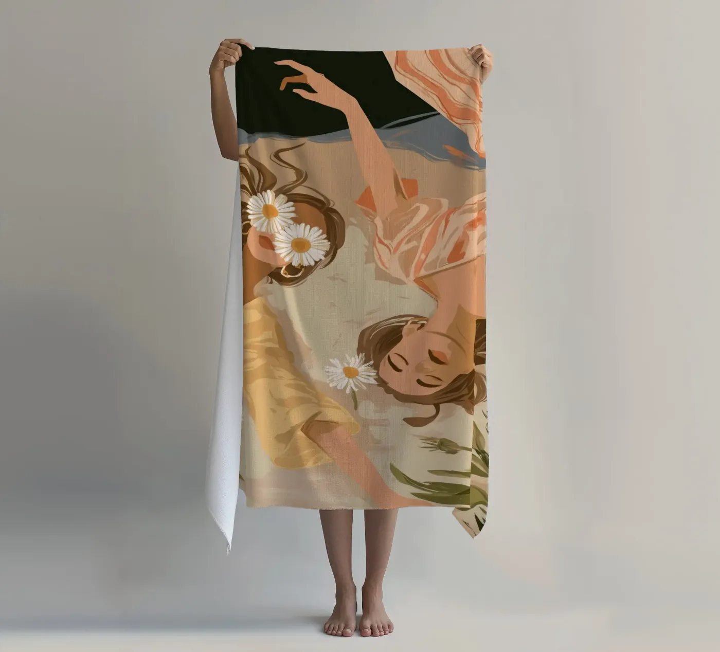 Daisy Eclipse Strandtuch von Clara August