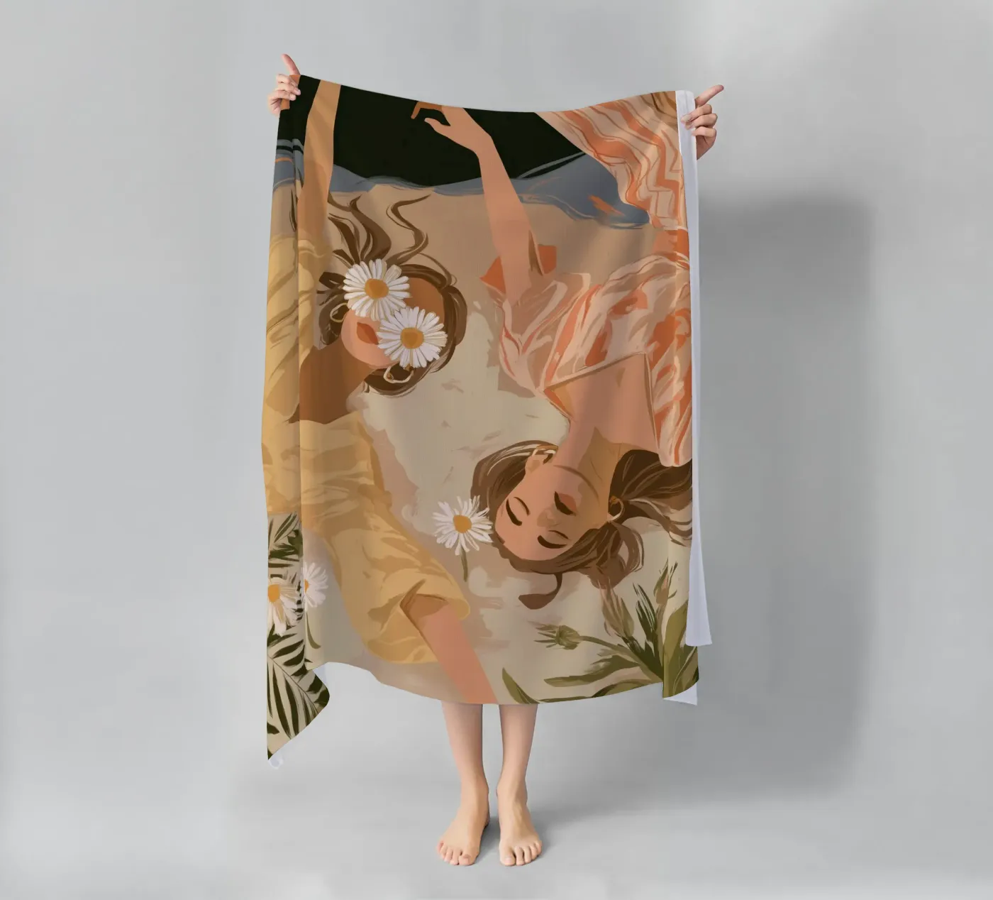 Daisy Eclipse Strandtuch von Clara August