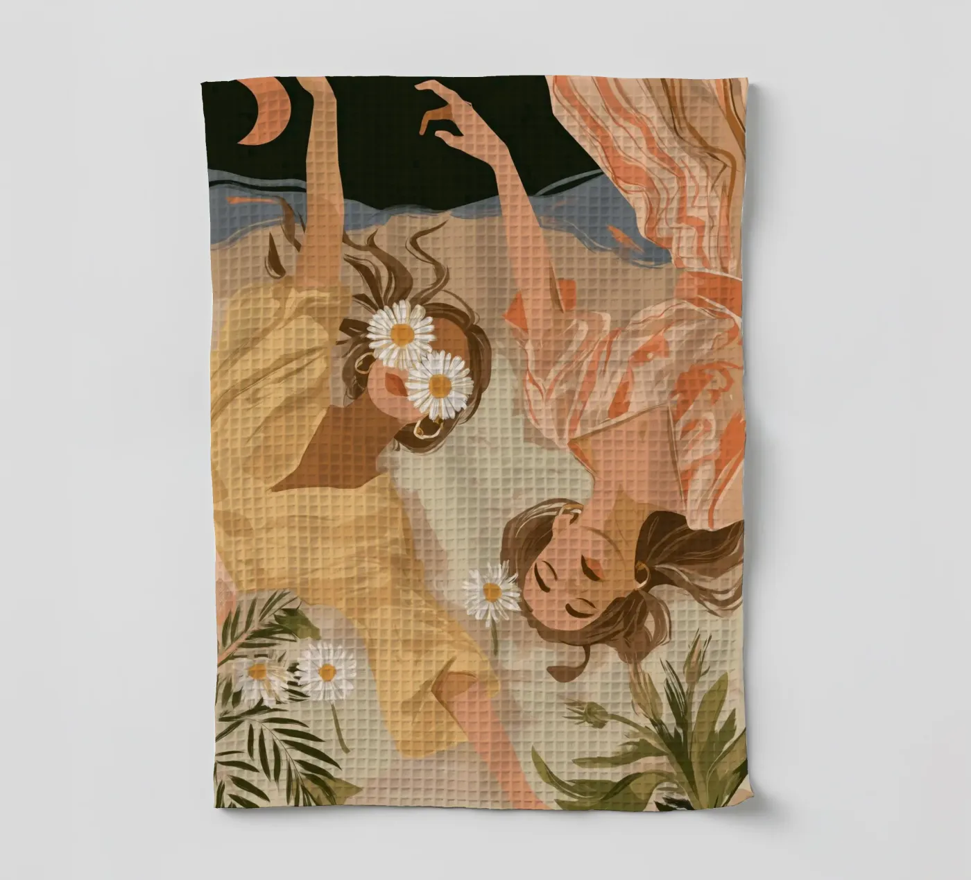 Daisy Eclipse theedoek van Clara August